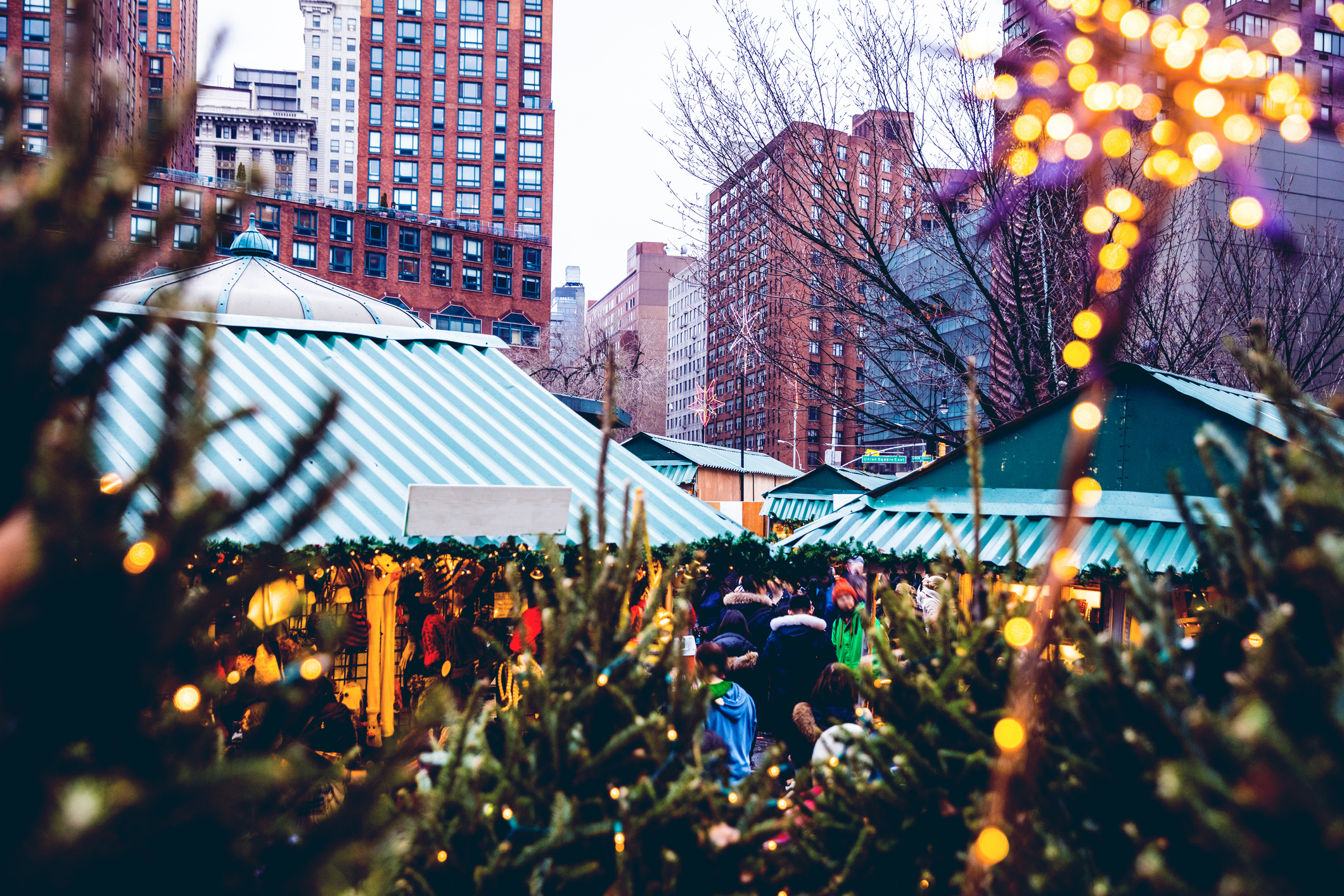 A Christmas Market in New York City